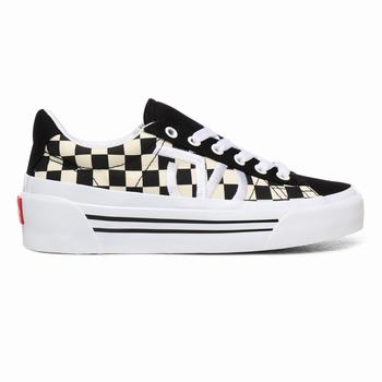 Női Vans Checkerboard Sid NI Tornacipő VA1389045 Fehér/Fekete